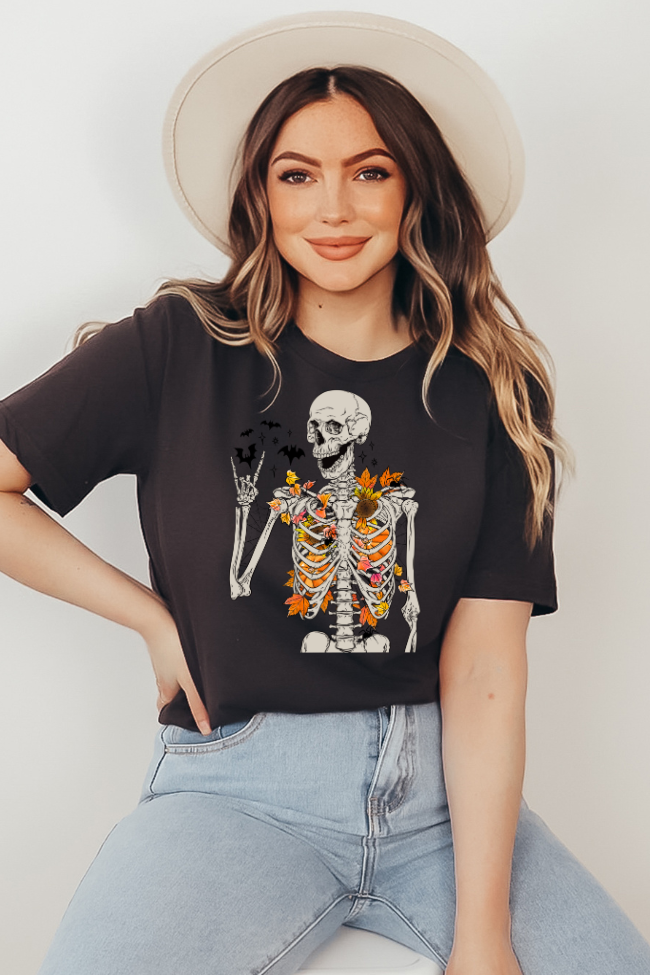 Fall Skellie Vibes Graphic Top