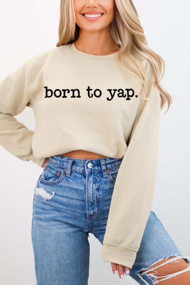Born To Yap Graphic Top