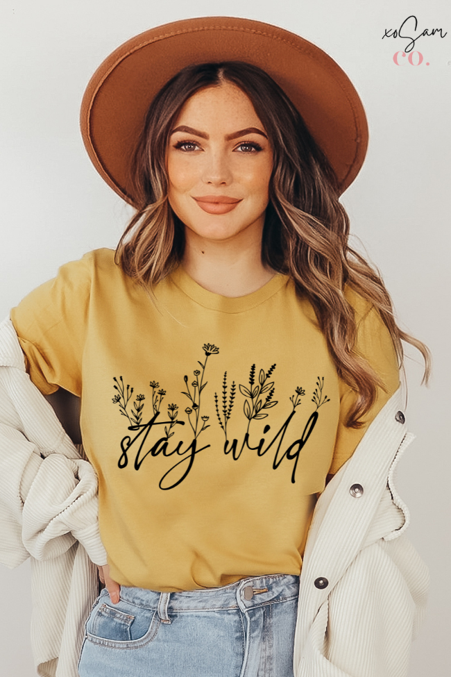Stay Wild Wild Flowers Graphic Tee
