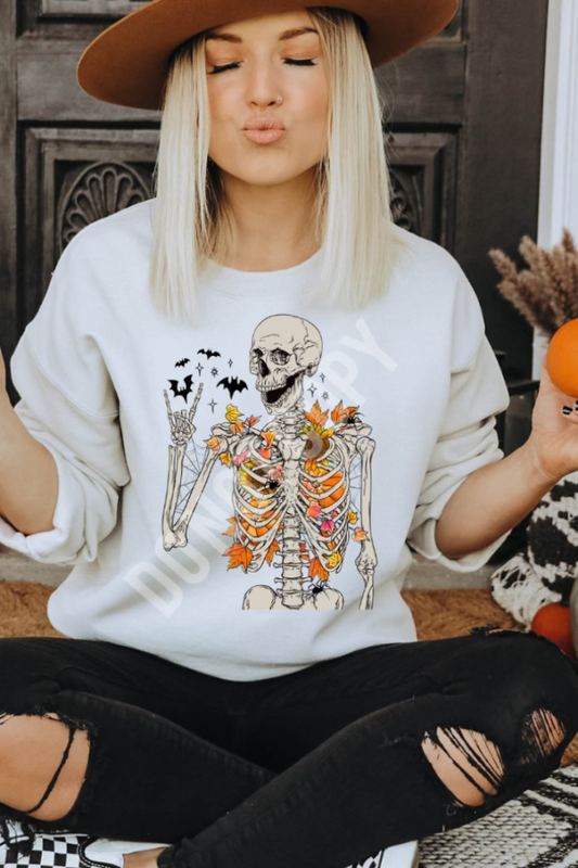 Fall Skellie Vibes Graphic Top