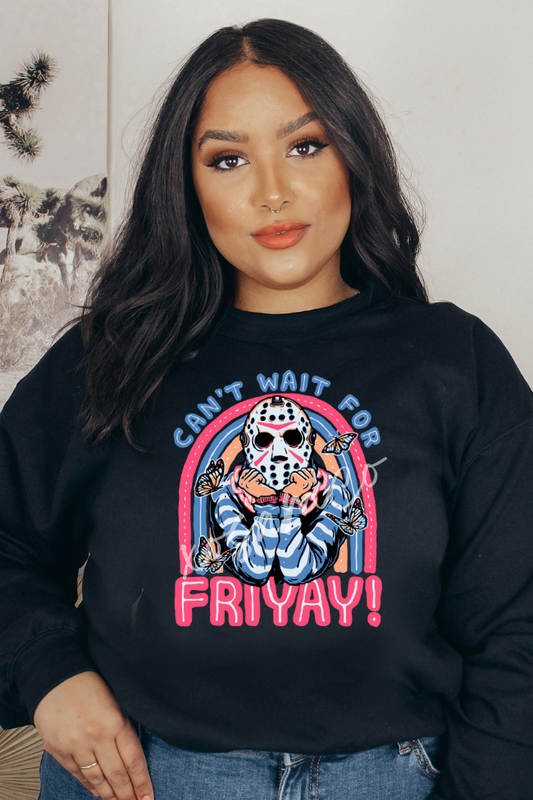 Can't Wait For Friyay Graphic Sweatshirt