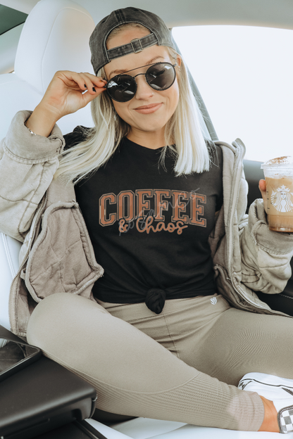 Coffee & Chaos Graphic Top