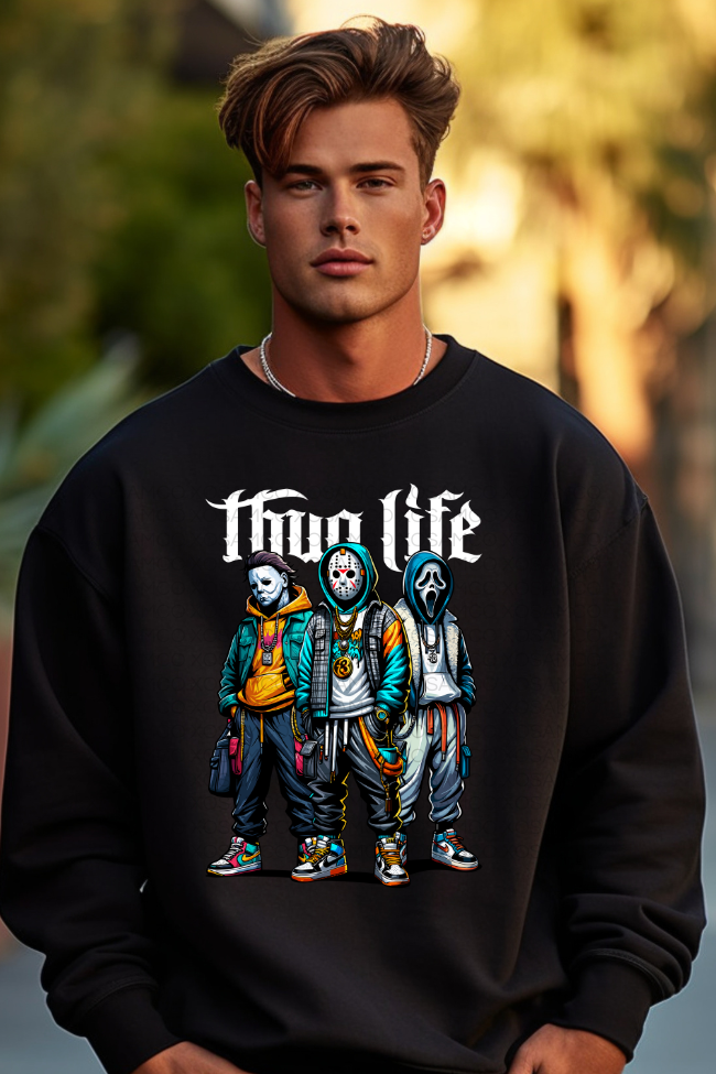 Thug Life Graphic Sweatshirt