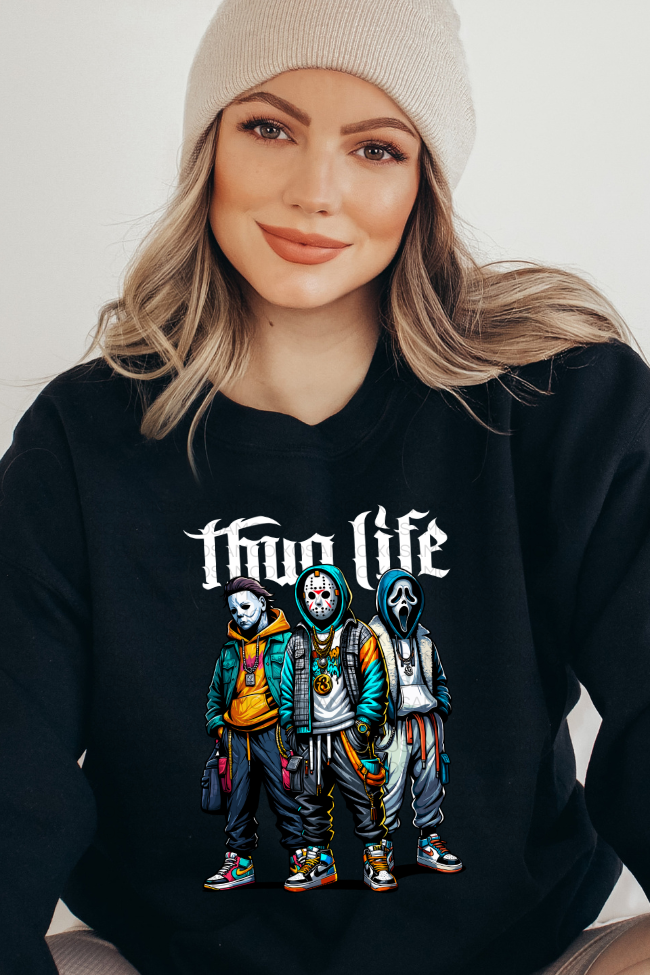 Thug Life Graphic Sweatshirt