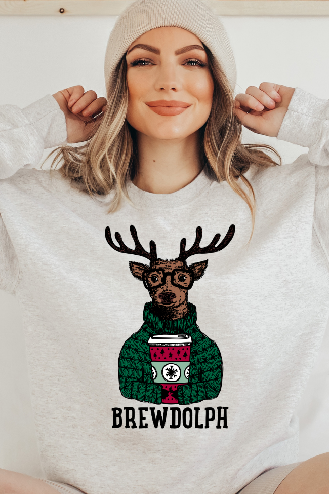 Brewdolph Coffee Graphic Sweatshirt