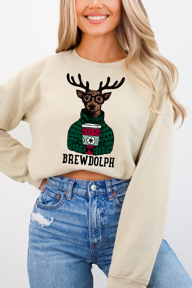 Brewdolph Coffee Graphic Sweatshirt