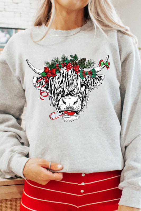 Christmas Highland Cow Top