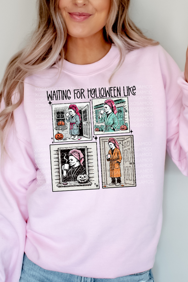 Waiting For Halloween Like Graphic Sweatshirt