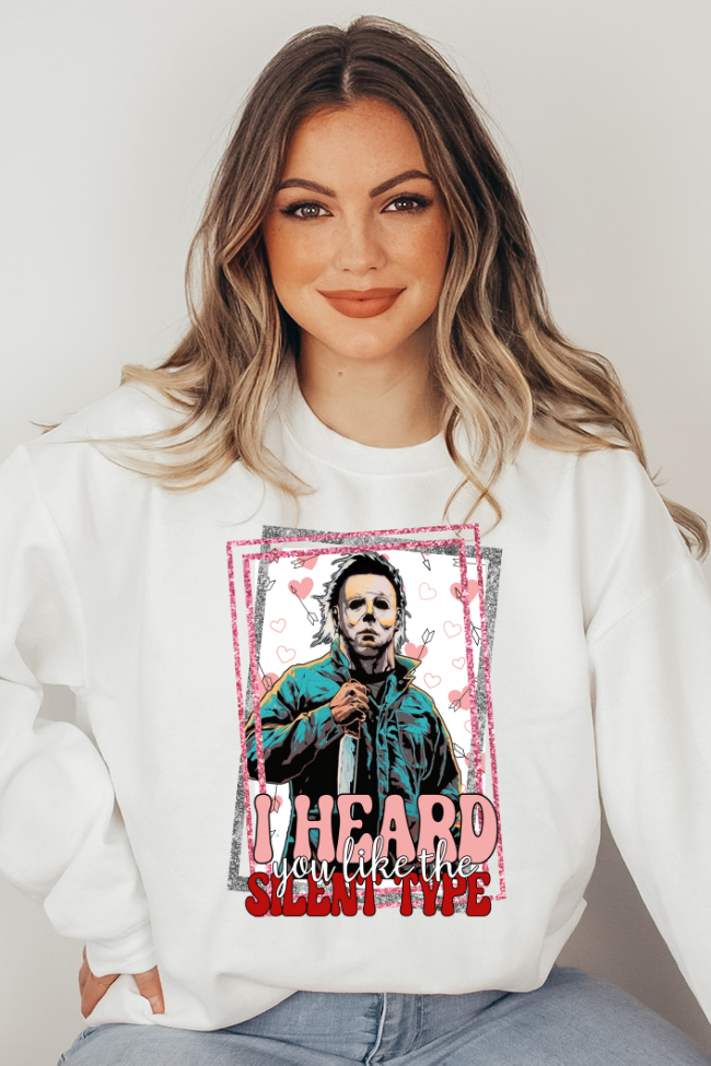 I Heard You Like The Silent Type Graphic Sweatshirt