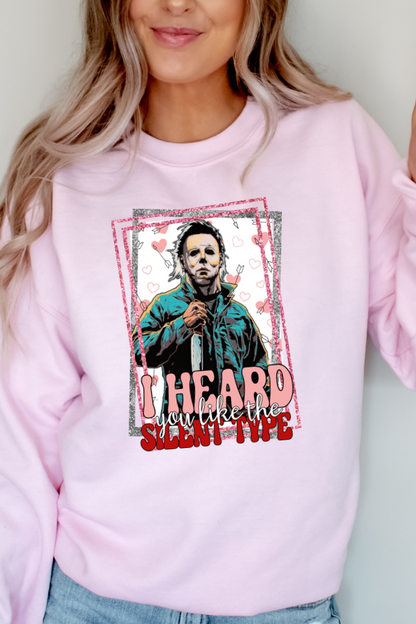I Heard You Like The Silent Type Graphic Sweatshirt