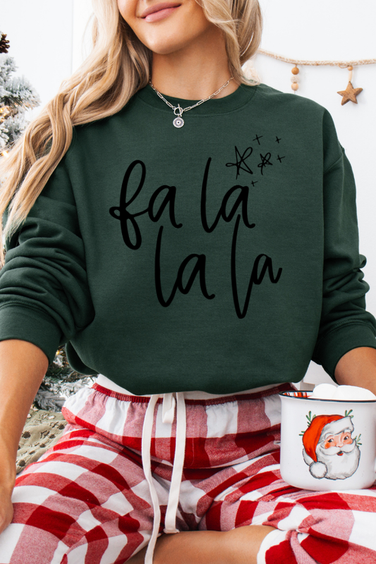 Fa La La La Graphic Top