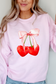 Cherries Heart Graphic Sweatshirt