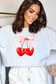 Cherries Heart Graphic Sweatshirt