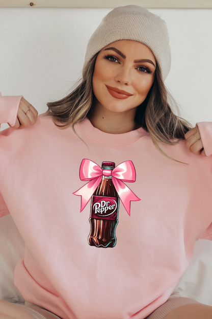 Dr. Pep Pink Bow Graphic Sweatshirt