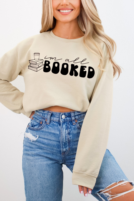 I'm All Booked Graphic Sweatshirt