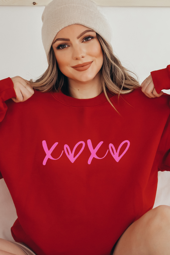 XOXO Puff Graphic Sweatshirt