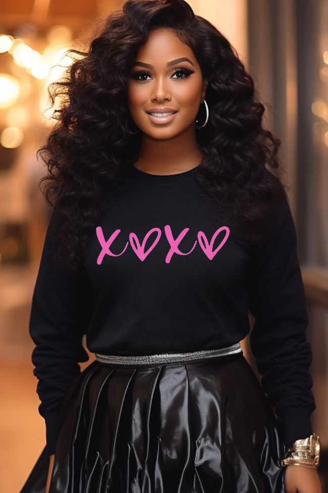 XOXO Puff Graphic Sweatshirt