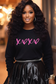 XOXO Puff Graphic Sweatshirt