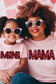 MAMA Faux Sequin Graphic Tee