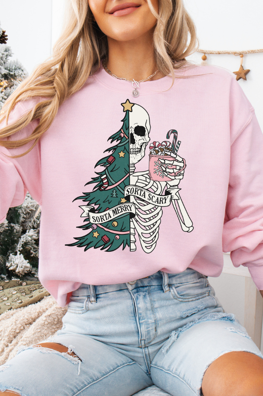 Sorta Merry Sorta Scary GraphicSweatshirt