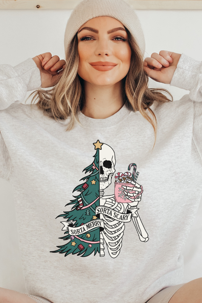 Sorta Merry Sorta Scary GraphicSweatshirt