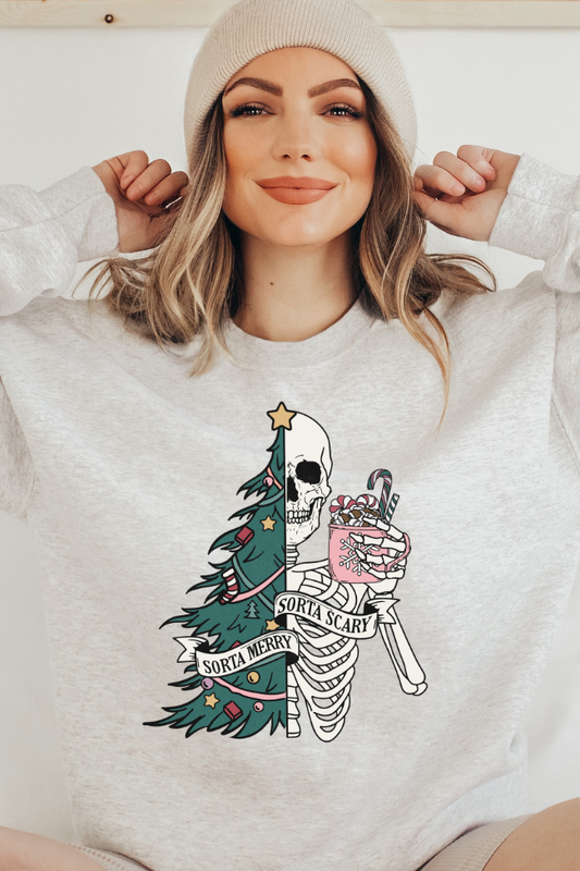 Sorta Merry Sorta Scary GraphicSweatshirt