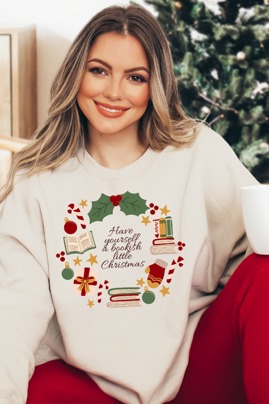 Have Yourself A Bookish Graphic Sweatshirt