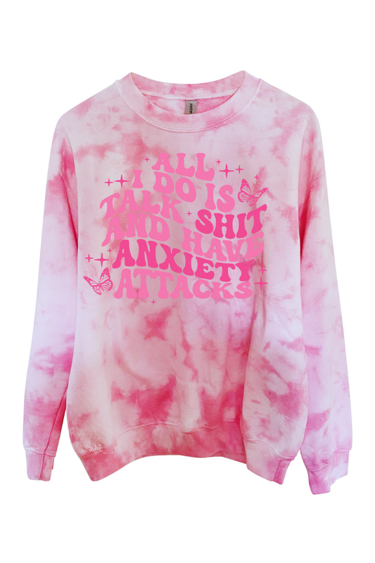 All I do Tie Dye Graphic Sweatshirt