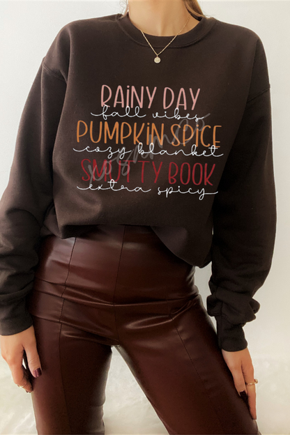 Rainy Day, Pumpkin Spice, Smutty Book Top