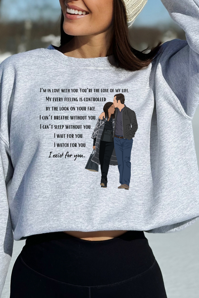 I Exist for you Graphic Sweatshirt