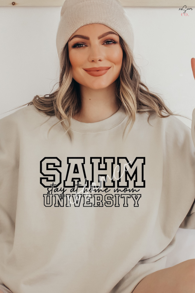 Stay At Home Mom University Graphic Sweatshirt