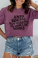 Anti Social But Willing To Discuss Books Graphic Tee