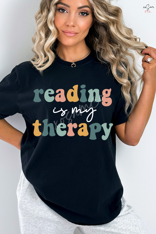 Reading Is My Therapy Graphic Tee