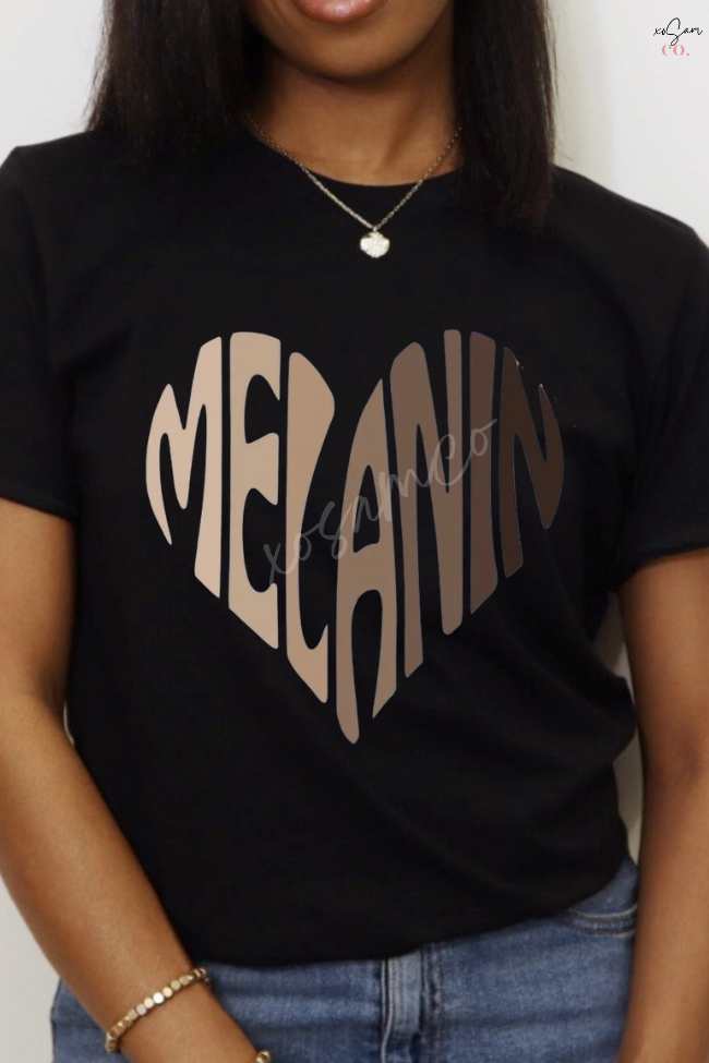 Melanin Heart Graphic Tee