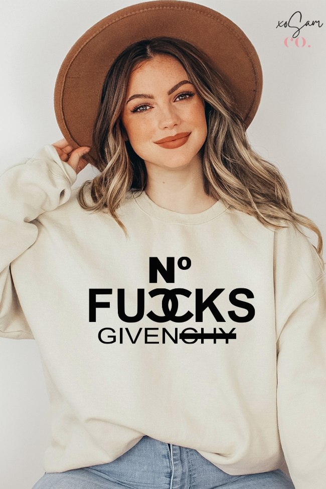 No F*cks Given Graphic Sweatshirt