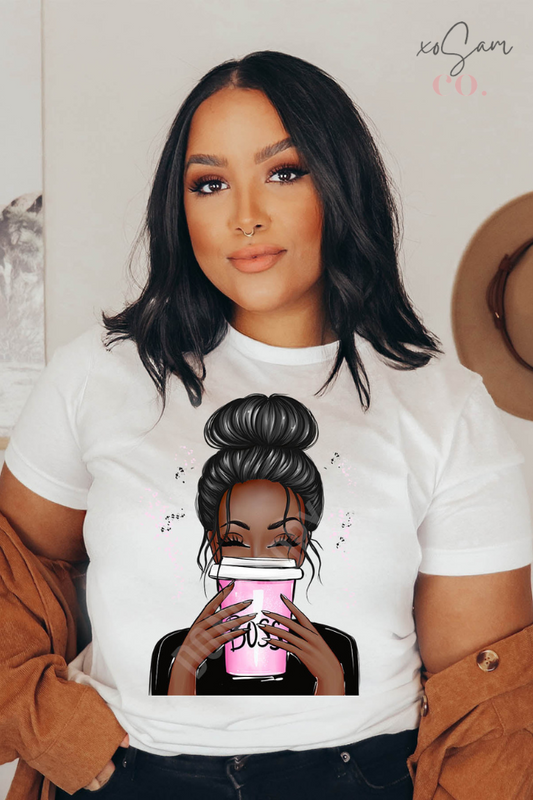 Boss Babe Melanin Graphic Tee